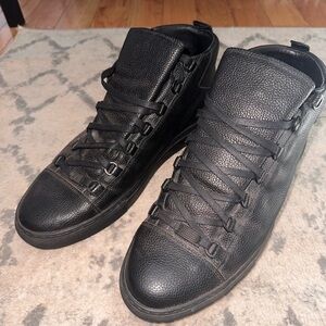 Authentic Balenciaga arena leather trainers